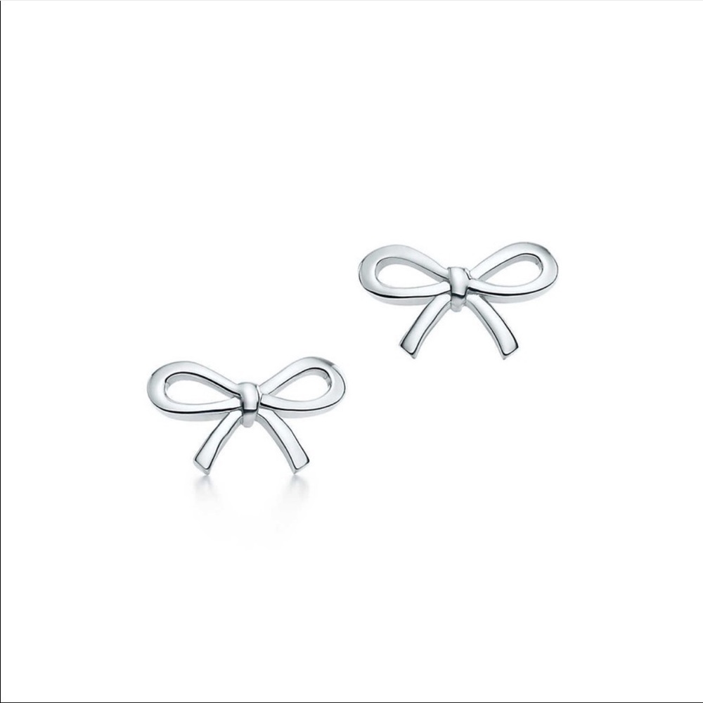 Tiffany & Co. Silver Bow Earrings